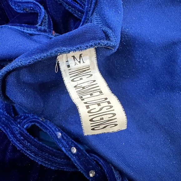 Flying Camel Designs Royal Blue Skating Dress medium adult - Picture 7 of 10